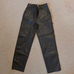 Aritzia faux leather pant